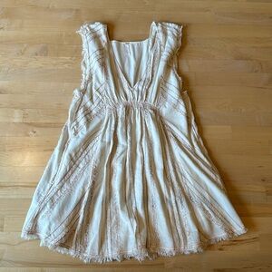 Gauzy Cotton Blend Free People Tunic Dress, Size Large, L